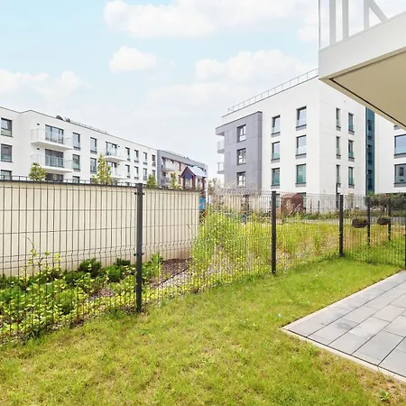 Daire Sea And Stadium In Good Design With Parking & Garden By Rent Like Gdansk