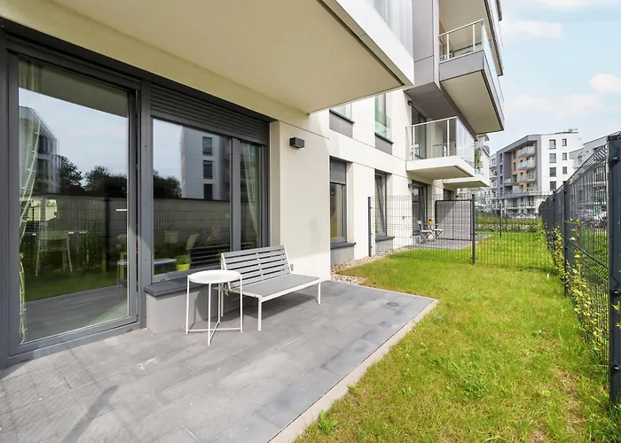 Sea And Stadium In Good Design With Parking & Garden By Rent Like Gdaňsk